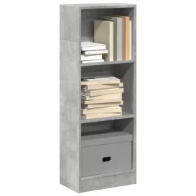 Engineered wood gray concrete shelf 40x24x109 cm by , Bookcases and shelves - Ref: Foro24-857777, Price: 35,65 €, Discount: %