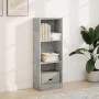 Engineered wood gray concrete shelf 40x24x109 cm by , Bookcases and shelves - Ref: Foro24-857777, Price: 35,65 €, Discount: %