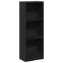 Engineered wood black shelf 40x24x109 cm by , Bookcases and shelves - Ref: Foro24-857775, Price: 36,72 €, Discount: %
