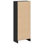 Engineered wood black shelf 40x24x109 cm by , Bookcases and shelves - Ref: Foro24-857775, Price: 36,72 €, Discount: %
