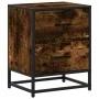 Engineered wood smoked oak bedside table 40x31x50 cm by , Nightstands - Ref: Foro24-848678, Price: 45,33 €, Discount: %