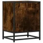 Engineered wood smoked oak bedside table 40x31x50 cm by , Nightstands - Ref: Foro24-848678, Price: 45,33 €, Discount: %