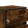 Engineered wood smoked oak bedside table 40x31x50 cm by , Nightstands - Ref: Foro24-848678, Price: 45,33 €, Discount: %