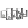 Engineered wood gray Sonoma wall shelf 159x18x65 cm by , Shelves and shelves - Ref: Foro24-853214, Price: 59,42 €, Discount: %