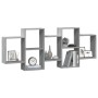 Estante de pared madera ingeniería gris Sonoma 159x18x65 cm de , Estantes y estanterías - Ref: Foro24-853214, Precio: 62,68 €