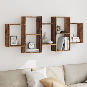Wandregal aus gealtertem Ingenieurholz 159x18x65 cm von , Regale und Regale - Ref: Foro24-853216, Preis: 59,53 €, Rabatt: %