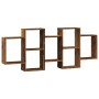 Aged engineered wood wall shelf 159x18x65 cm by , Shelves and shelves - Ref: Foro24-853216, Price: 59,14 €, Discount: %