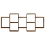Aged engineered wood wall shelf 159x18x65 cm by , Shelves and shelves - Ref: Foro24-853216, Price: 59,14 €, Discount: %