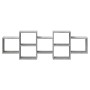 Engineered wood gray concrete wall shelf 129x18x42 cm by , Shelves and shelves - Ref: Foro24-853221, Price: 51,00 €, Discount: %