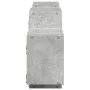 Engineered wood gray concrete wall shelf 129x18x42 cm by , Shelves and shelves - Ref: Foro24-853221, Price: 52,16 €, Discount: %