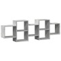 Wandregal aus grauem Beton-Holzwerkstoff 129x18x42 cm von , Regale und Regale - Ref: Foro24-853221, Preis: 53,18 €, Rabatt: %