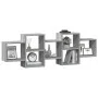 Engineered wood gray Sonoma wall shelf 129x18x42 cm by , Shelves and shelves - Ref: Foro24-853223, Price: 51,34 €, Discount: %