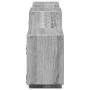 Engineered wood gray Sonoma wall shelf 129x18x42 cm by , Shelves and shelves - Ref: Foro24-853223, Price: 51,34 €, Discount: %