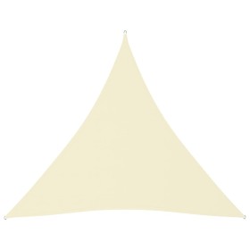 Dreieckige Segelmarkise Oxford-Stoff cremefarben 3x3x3 m von vidaXL, Sonnenschirme - Ref: Foro24-135225, Preis: 18,63 €, Raba...
