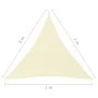 Triangular sail awning Oxford fabric cream color 3x3x3 m by vidaXL, Umbrellas - Ref: Foro24-135225, Price: 26,06 €, Discount: %