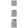 Wall shelf 3 units engineered wood gray concrete by , Shelves and shelves - Ref: Foro24-853311, Price: 18,97 €, Discount: %