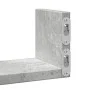 Wall shelf 3 units engineered wood gray concrete by , Shelves and shelves - Ref: Foro24-853311, Price: 18,97 €, Discount: %