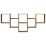 Engineered oak wood handmade wall shelf 159x18x66 cm by , Shelves and shelves - Ref: Foro24-853307, Price: 48,28 €, Discount: %