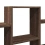 Engineered wood brown oak wall shelf 159x18x66 cm by , Shelves and shelves - Ref: Foro24-853305, Price: 50,57 €, Discount: %