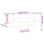 Engineered wood brown oak wall shelf 159x18x66 cm by , Shelves and shelves - Ref: Foro24-853305, Price: 51,26 €, Discount: %