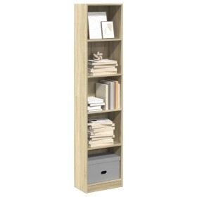 Estantería de madera de ingeniería roble Sonoma 40x24x176 cm de , Librerías y estanterías - Ref: Foro24-857794, Precio: 60,56...