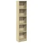 Engineered wood bookshelf in Sonoma oak, 40x24x176 cm. by , Bookcases and shelves - Ref: Foro24-857794, Price: 59,56 €, Disco...
