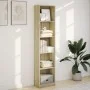 Engineered wood bookshelf in Sonoma oak, 40x24x176 cm. by , Bookcases and shelves - Ref: Foro24-857794, Price: 59,56 €, Disco...