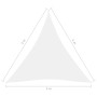 Dreieckige Segelmarkise aus weißem Oxford-Stoff, 5 x 5 x 5 m von vidaXL, Sonnenschirme - Ref: Foro24-135290, Preis: 37,84 €, ...