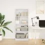 Weißes Regal aus Ingenieurholz 60x24x143 cm von , Bücherregale und Regale - Ref: Foro24-857812, Preis: 54,07 €, Rabatt: %
