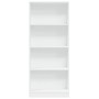 Weißes Regal aus Ingenieurholz 60x24x143 cm von , Bücherregale und Regale - Ref: Foro24-857812, Preis: 54,61 €, Rabatt: %