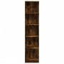Engineered wood smoked oak bookshelf 40x24x176 cm by , Bookcases and shelves - Ref: Foro24-857796, Price: 59,14 €, Discount: %