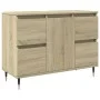 Badezimmerschrank aus Sonoma-Eichenfurnierholz 80x33x60 cm. von , Badezimmermöbel - Ref: Foro24-849682, Preis: 97,85 €, Rabat...