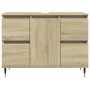 Badezimmerschrank aus Sonoma-Eichenfurnierholz 80x33x60 cm. von , Badezimmermöbel - Ref: Foro24-849682, Preis: 101,40 €, Raba...
