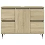 Badezimmerschrank aus Sonoma-Eichenfurnierholz 80x33x60 cm. von , Badezimmermöbel - Ref: Foro24-849682, Preis: 97,85 €, Rabat...