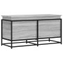 Aufbewahrungsbox mit grauem Sonoma-Holzdeckel 100x40x51,5 cm. von , Aufbewahrungskörbe - Ref: Foro24-848807, Preis: 79,65 €, ...