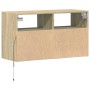 Wand-TV-Möbel mit LED-Lichtern in Sonoma-Eiche 80x31x45 cm von , TV-Möbel - Ref: Foro24-852329, Preis: 62,46 €, Rabatt: %