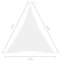 White Oxford cloth triangular sail awning 3x4x4 m by vidaXL, Umbrellas - Ref: Foro24-135284, Price: 31,84 €, Discount: %