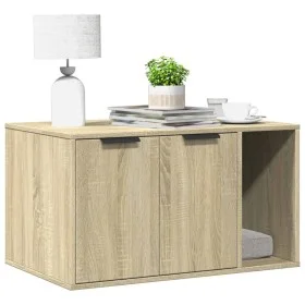 Mueble arenero para gatos madera roble Sonoma 80x50x45 cm de , Mobiliario para gatos - Ref: Foro24-857735, Precio: 82,41 €, D...