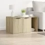 Cat litter box furniture made of Sonoma oak wood, 80x50x45 cm. by , Cat furniture - Ref: Foro24-857735, Price: 82,41 €, Disco...