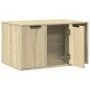 Cat litter box furniture made of Sonoma oak wood, 80x50x45 cm. by , Cat furniture - Ref: Foro24-857735, Price: 82,41 €, Disco...