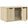 Mueble arenero para gatos madera roble Sonoma 80x50x45 cm de , Mobiliario para gatos - Ref: Foro24-857735, Precio: 77,63 €, D...