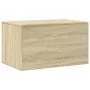 Cat litter box furniture made of Sonoma oak wood, 80x50x45 cm. by , Cat furniture - Ref: Foro24-857735, Price: 82,41 €, Disco...