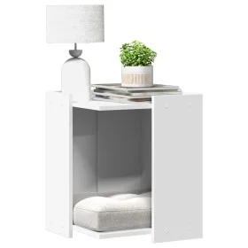 Katzensandmöbel aus weißem Ingenieurholz 42x42x51 cm von , Katzenmöbel - Ref: Foro24-857742, Preis: 37,98 €, Rabatt: %