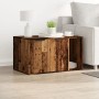 Cat litter box furniture made of aged engineered wood, 80x50x45cm. by , Cat furniture - Ref: Foro24-857740, Price: 75,30 €, D...