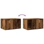 Cat litter box furniture made of aged engineered wood, 80x50x45cm. by , Cat furniture - Ref: Foro24-857740, Price: 79,73 €, D...