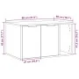 Cat litter box furniture made of aged engineered wood, 80x50x45cm. by , Cat furniture - Ref: Foro24-857740, Price: 79,73 €, D...
