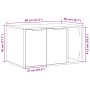 Katzensandmöbel aus gealtertem Ingenieurholz 80x50x45cm von , Katzenmöbel - Ref: Foro24-857740, Preis: 75,30 €, Rabatt: %