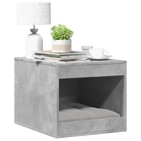 Cat litter box furniture in gray wood and concrete 47x59x42 cm by , Cat furniture - Ref: Foro24-857763, Price: 43,58 €, Disco...