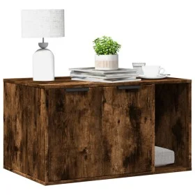 Mueble arenero para gatos madera roble ahumado 80x50x45 cm de , Mobiliario para gatos - Ref: Foro24-857737, Precio: 79,40 €, ...