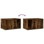 Smokey oak wood cat litter box furniture 80x50x45 cm by , Cat furniture - Ref: Foro24-857737, Price: 80,88 €, Discount: %